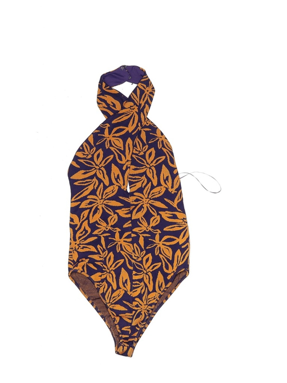 Zara Purple & Mustard Floral One-Piece